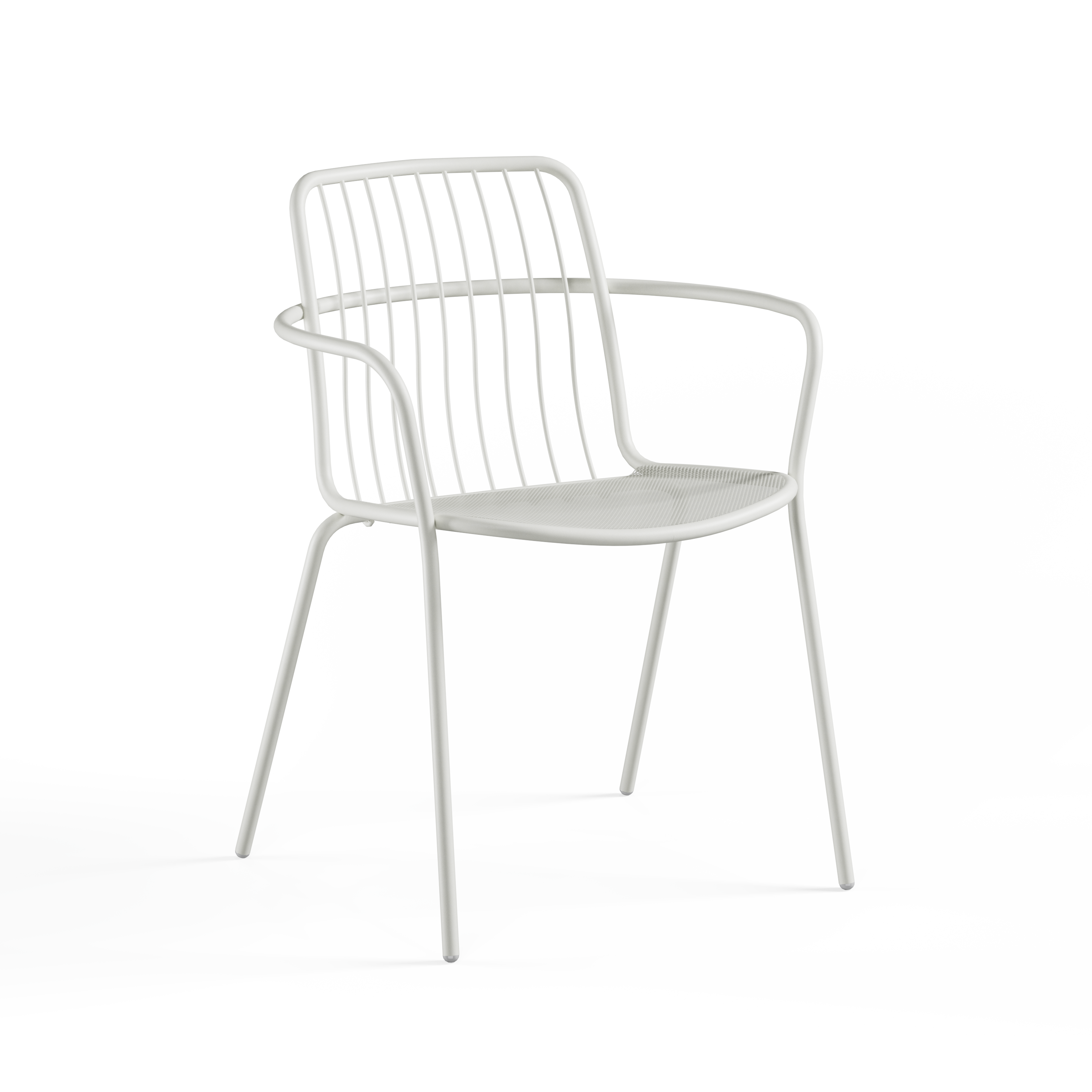 Alisea - hagestol med armlene, White