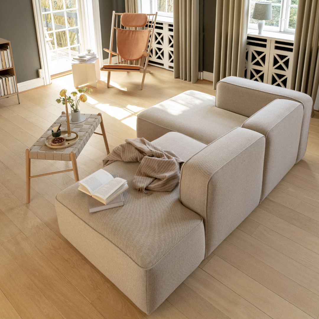 BASECAMP XL Small Open End - Venstre Chaiselongue, 2 moduler, 160x250cm