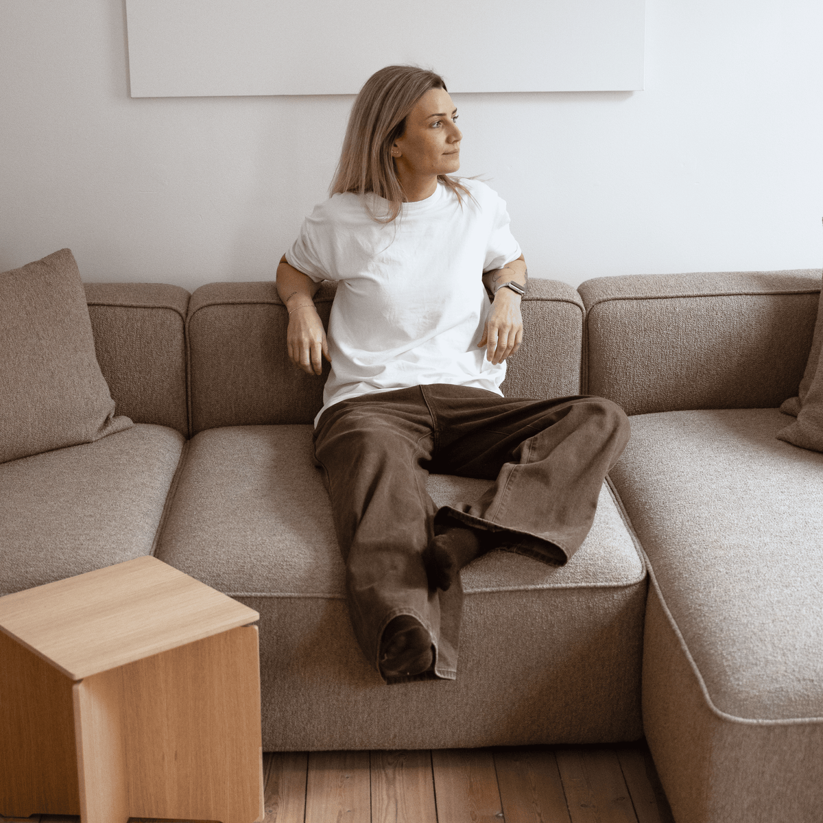 BASECAMP XL Deep Chaiselounge - Høyre Chaiselongue, 3 moduler, 160x310 cm