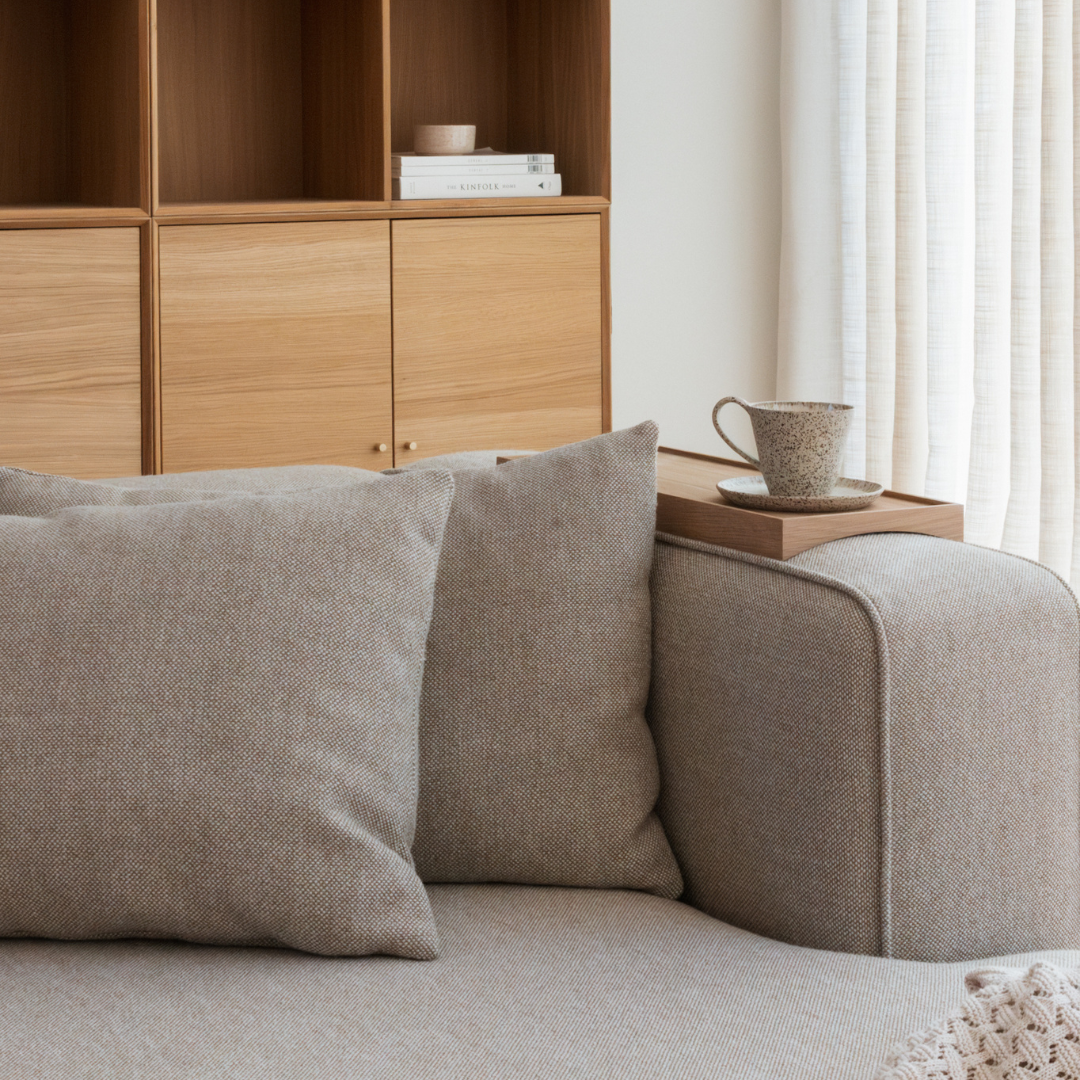 BASECAMP XL Chaiselounge - venstre chaiselounge, 3 moduler, 160x310cm, Re-wool Beige nr. 218