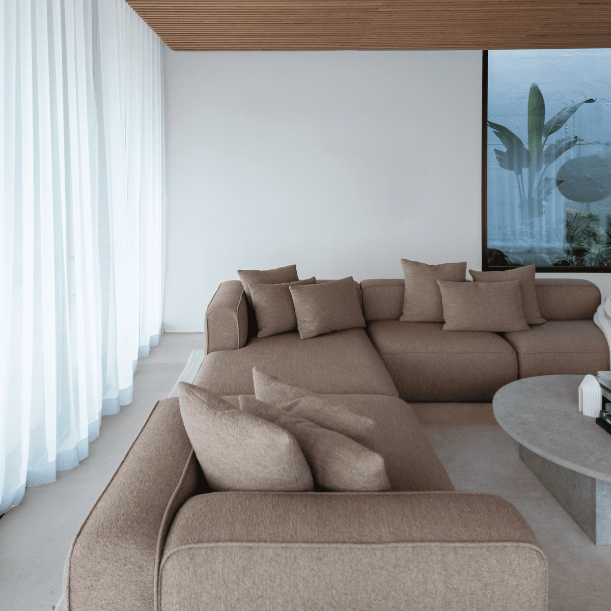 BASECAMP XL Deep Chaiselounge - Høyre Chaiselongue, 3 moduler, 160x310 cm