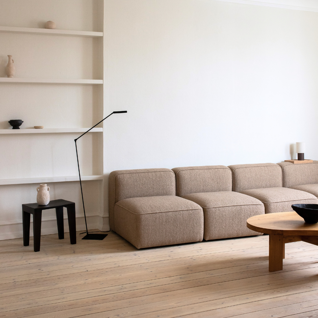 BASECAMP XL Chaiselounge - venstre chaiselounge, 3 moduler, 160x310cm, Re-wool Beige nr. 218