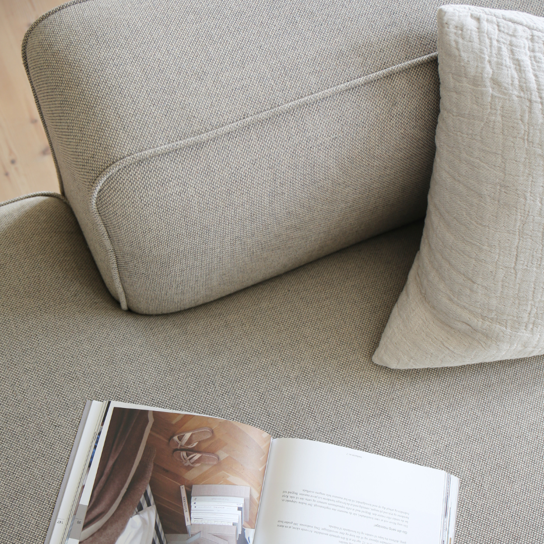 BASECAMP XL Open End - venstre chaiselounge, 3 moduler, 160x340cm, Nature Bouclé Juta nr. 04