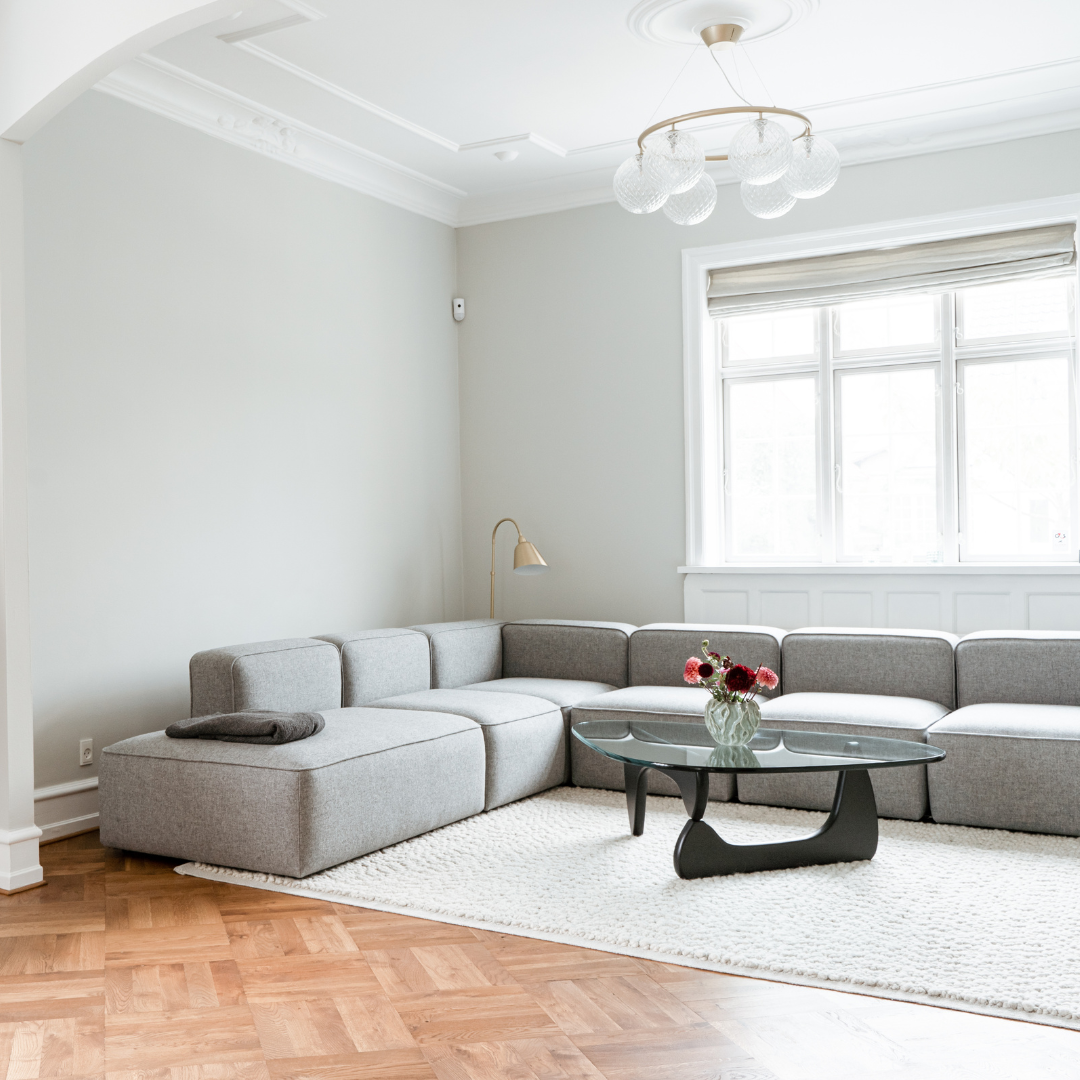 BASECAMP three seater - 3 moduler, Nordic velvet Water blue nr. 150