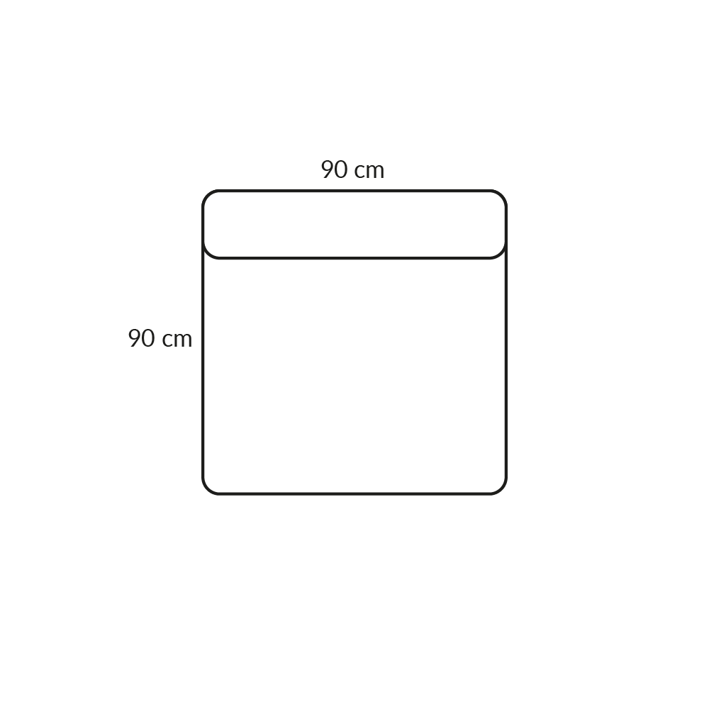 BASECAMP XL Center - 2B modul, 90x90cm