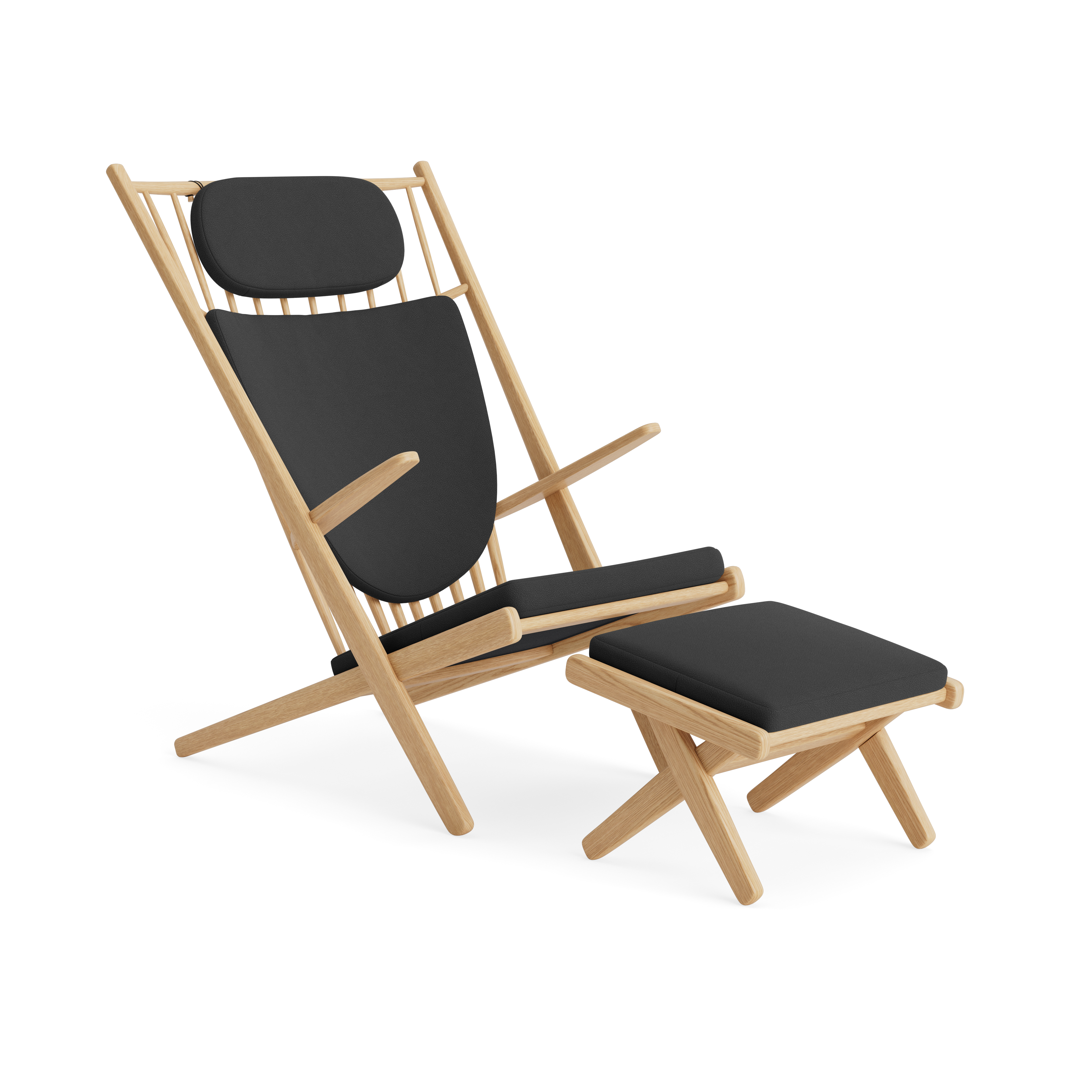 GOLIAT - Lenestol med krakk