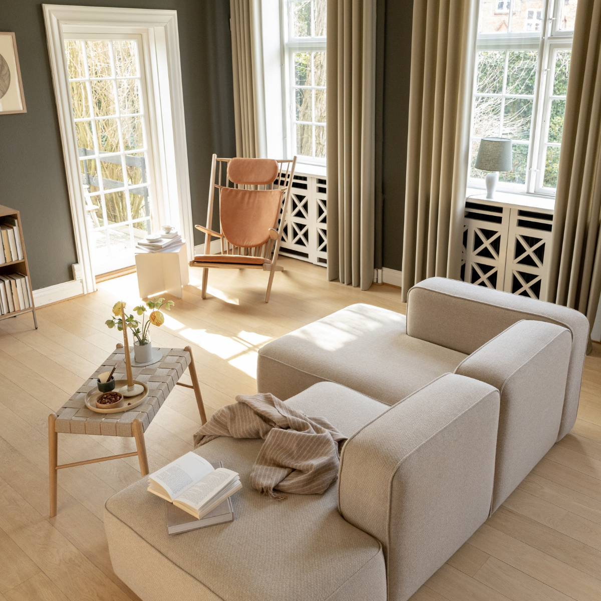 Sjeselong sofa