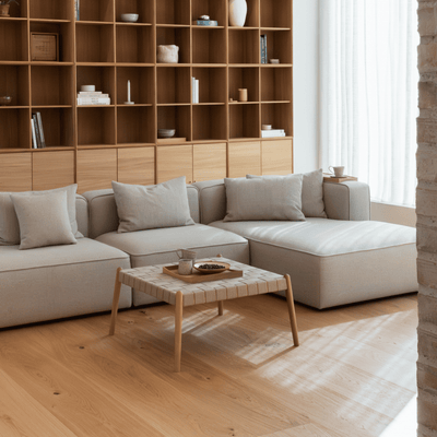 BASECAMP XL Deep Open End - Venstre Chaiselongue, 3 moduler, 160x340 cm