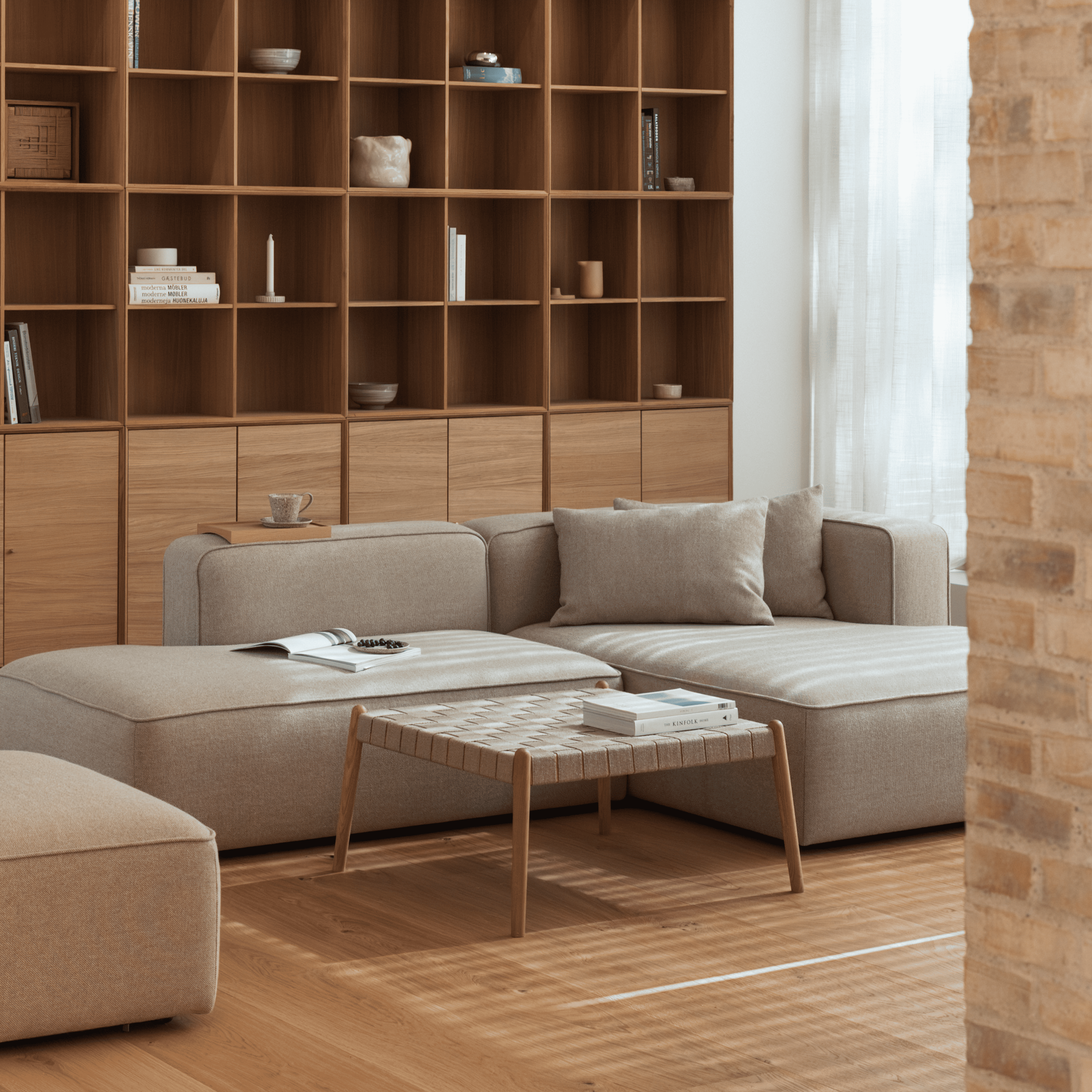 BASECAMP XL Deep Small Open End - Venstre Chaiselongue, 2 moduler, 160x250 cm