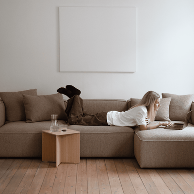 BASECAMP XL Deep Family - Venstre Chaiselongue, 5 moduler, 250x400 cm